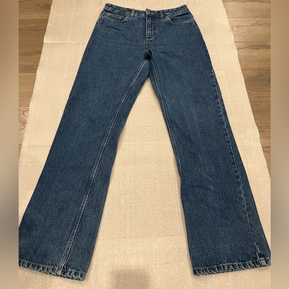 [8*W30Ins 34”]Blue Pine women Straight Leg jeans